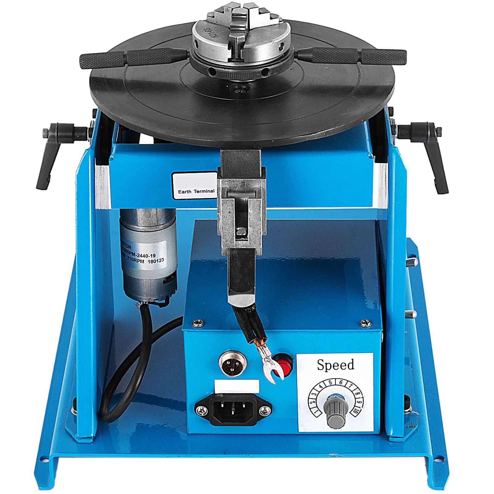 VEVOR Stazione Saldante 10 KG Posizionatore di Saldatura Rotante Manuale 0-90° Tavola di Girevole Posizionatore di Saldatura 15w con Mandrino da 180mm