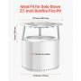 VEVOR Deflettore di Calore per Braciere per Solo Stove Yukon, 685,8 mm, Rotondo, per Braciere a Legna, Diffusore di Calore in Acciaio Inox 304, con 3 Gambe Staccabile, Accessori da Campeggio