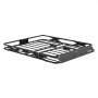 VEVOR Roof Rack Cargo Basket, 1168 x 914 x 102 mm, Heavy Duty Roof Top Carrier Basket with Folding Design, 90.72 kg Capacity, All-Weather Easy-Install Car Top Luggage Holder, Universal for SUV Truck