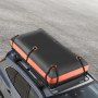 VEVOR Roof Rack Basket, 2120 x 990 x 105 mm, Universal Rooftop Cargo Carrier with 200 x 100 x 260 mm Cargo Bag, Net, Ratchet Straps, 113.4 kg Max Load Capacity Car Top Luggage Holder, for SUV Car