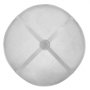 VEVOR Parascintille Rotondo per Braciere 36", Copertura in Metallo in Acciaio Rinforzato per Carichi Pesanti, Coperchio per Braciere da Esterno, Coperture Superiore Rotonde Maniglia Anello