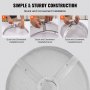 VEVOR Parascintille Rotondo per Braciere da 20", Copertura in Metallo in Acciaio Resistente Rinforzato, Coperchio per Braciere da Esterno, Coperture Rotonde con Maniglia ad Anello all'aperto Cortile
