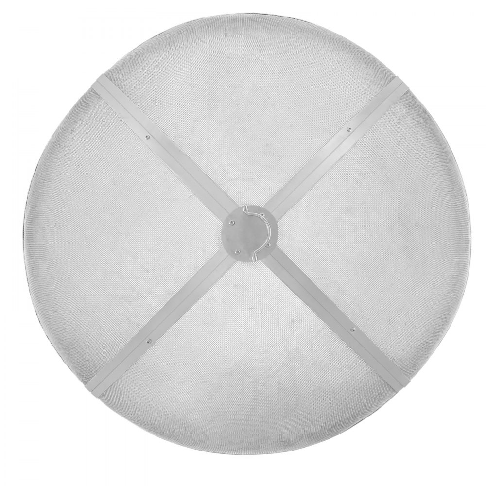 VEVOR Parascintille Rotondo per Braciere da 40", Copertura Metallica in Acciaio Resistente Rinforzato, Coperchio per Braciere da Esterno, Coperture per Bracieri da Patio all'aperto in Cortile