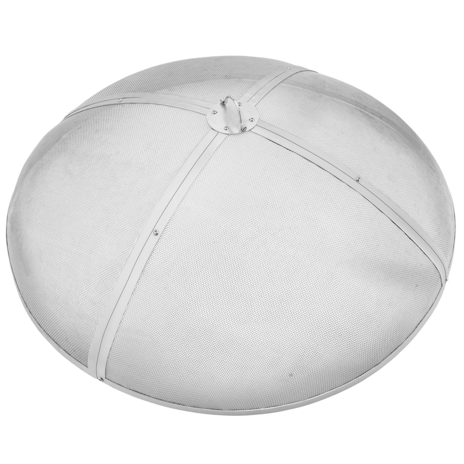 VEVOR Parascintille Rotondo per Braciere da 40", Copertura Metallica in Acciaio Resistente Rinforzato, Coperchio per Braciere da Esterno, Coperture per Bracieri da Patio all'aperto in Cortile