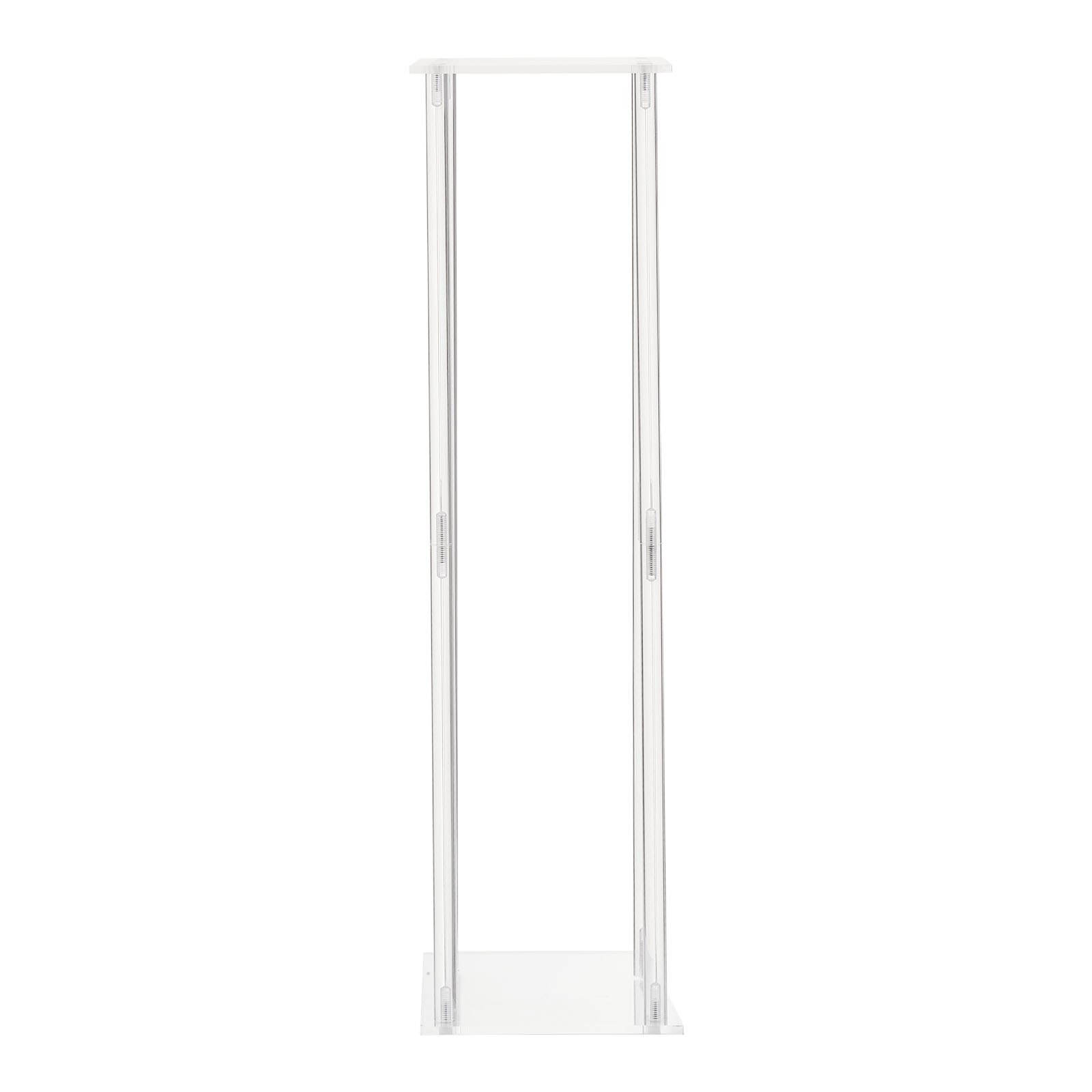 VEVOR Portafiori da Matrimonio 10 Pezzi da 80 cm, Portafiori a Colonna con Laminato Acrilico, Espositore Floreale Cubico Cilindrico per Matrimoni, Feste, Compleanni, Casa, Centrotavola Dorati