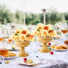 VEVOR Vaso per Fiori da Matrimonio in Metallo 16 cm per Decorazione 10 Pezzi