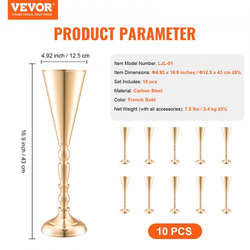 Portafiori da Matrimonio 10 Pezzi da 80 cm, Portafiori a Colonna con Laminato Metallico, Espositore Floreale Cubico Cilindrico per Matrimoni, Feste, Compleanni, Casa, Centrotavola Dorati | IT Portafiori da Matrimonio 10 Pezzi da 80 cm, Portafiori a Colonna con Laminato Metallico, Espositore Floreale Cubico Cilindrico per Matrimoni, Feste, Compleanni, Casa, Centrotavola Dorati | IT
