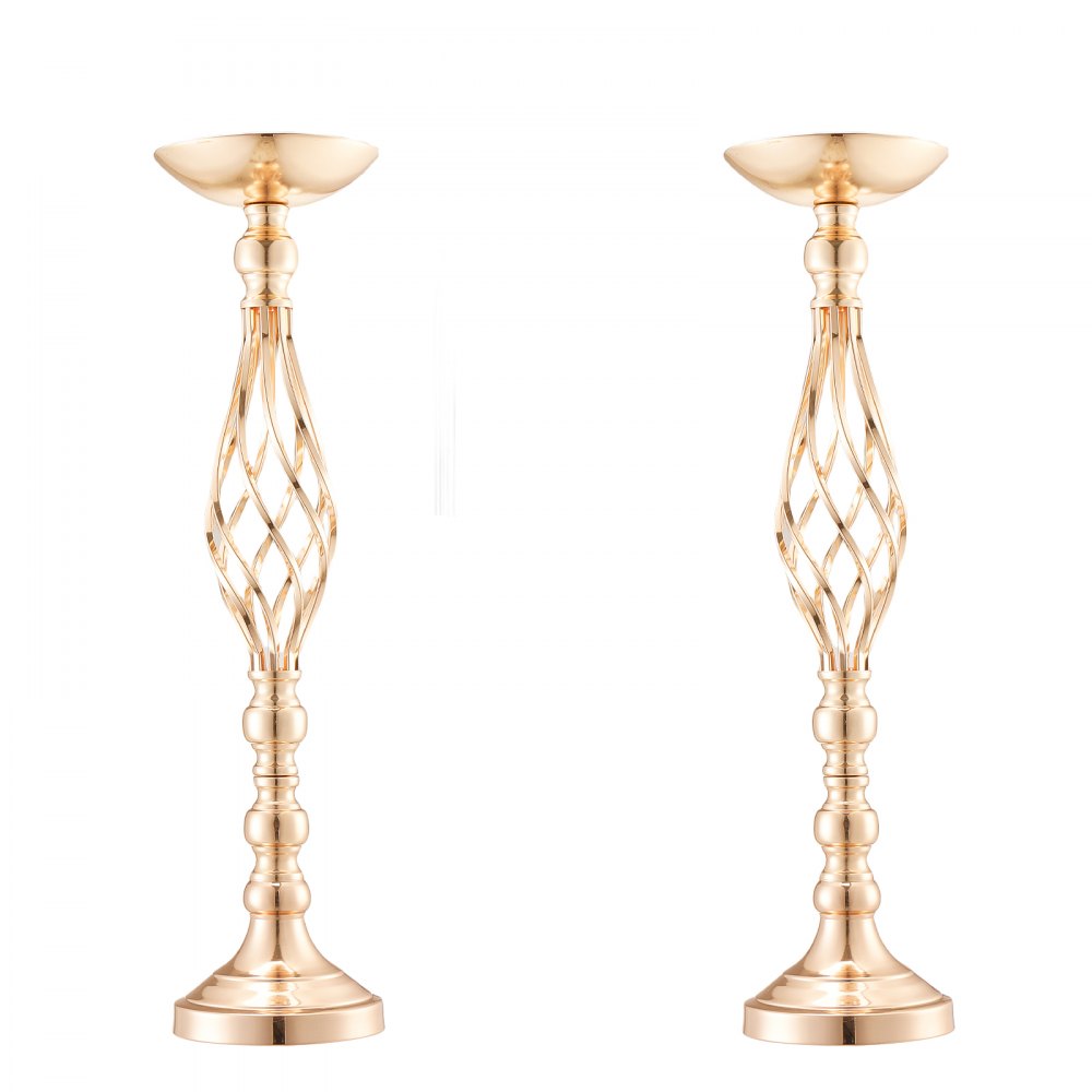 VEVOR Vaso per Fiori da Matrimonio, Alto 58 cm Centrotavola in Metallo per Matrimonio 20 Pezzi, Supporto per Composizioni Floreali Dorate per Tavoli per Cene di Nozze, Cerimonia, Compleanno, Evento