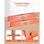 VEVOR Cavalletto Taglialegna Pieghevole Capacità di Carico 299,4 kg, Supporto Cavalletto Pieghevole Portatile Set da 2 pezzi Cuscini Antiscivolo per Carpenteria Falegname, Supporto Banco da Lavoro