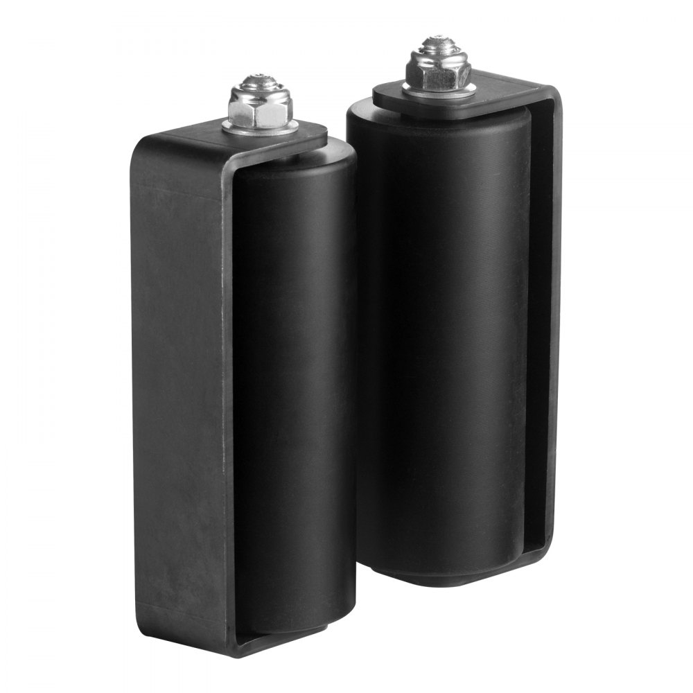 VEVOR Kit per Cancello Scorrevole, Kit Ferramenta per Cancello Scorrevole con Staffa Tipo C, Rulli per Cancello Scorrevole per Impieghi Gravosi per Collegare Binari Telai per Porte, Rullo Guida Nero