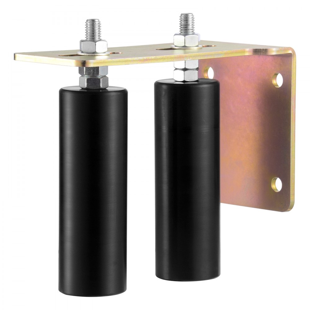 VEVOR Kit per Cancello Scorrevole, Kit Ferramenta per Cancello Scorrevole, Rulli per Cancello Regolabili Universali, Rullo Guida Cancello Scorrevole e Porta Resistente con Staffa a L, Diametro 50 mm