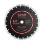 VEVOR Diamond Blades 306 mm, 3-Pack Concrete Saw Blade Set, 25.4 mm Arbor, High-Hardness Diamond Segments, 65Mn Steel Core, Dry Wet Cutting, Clean Edges for Concrete, Masonry, Brick, Stone, Granite