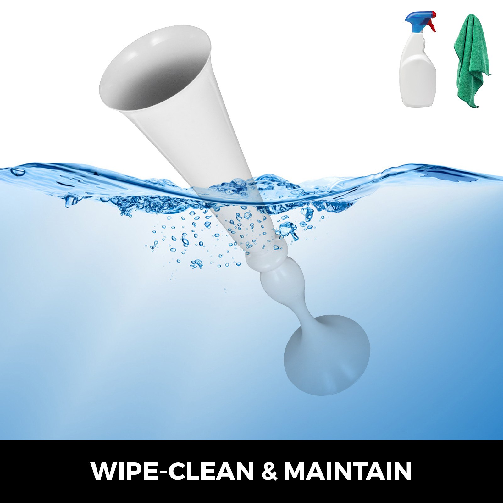 Vaso Alto Bianco In Forma Di Tromba φ15cm* 75cm Per Matrimonio Decorazione 11pcs