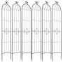 VEVOR Set 6 pz Traliccio da Giardinaggio 220x52,5 cm, Graticcio in Metallo per Prati e Aiuole con Finitura Verniciata a Polvere e Funzione ad Incastro, per Sostegno di Fiori Ortaggi Piante Rampicanti