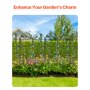 VEVOR Traliccio da Giardino Rampicanti Antiruggine in Metallo 51x180 cm 6 Pezzi