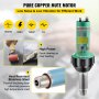 VEVOR Kit di Pistola ad Aria Calda per Saldatura Potenza 1600W in PVC PP PE, Pistola con 6 PZ Accessori, Adatto per Pavimenti in Plastica PVC, Serbatoio dell'Acqua in Lamiera PP, Tubo, Bagno Galvanico