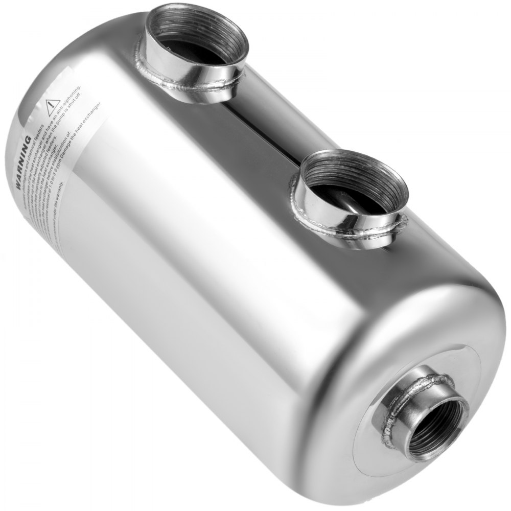 Scambiatore Di Calore 95 Kbtu/h Acciaio Inox Piscine Spa Vasche Idromassaggio