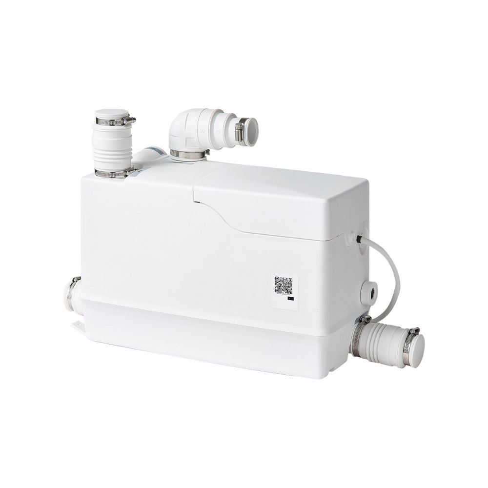 VEVOR Pompa di Sollevamento per Acqua Grigie Doccia Cucina 800W 200L/min, Pompa Sommergibile per Acque Grigie Sistema Separazione Acqua-Elettricità, Portata 200 LPM, Prevalenza 10 m, Bagno, Lavello