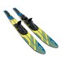 VEVOR Set di Tavole per Sci d'Acqua Lunghezza 150 cm con Attacchi a Ferro di Cavallo Regolabili X-7 Rivestimento UV Lucido, Tavole per Sci d'Acqua Combo per Adulti Carico max. 136 kg