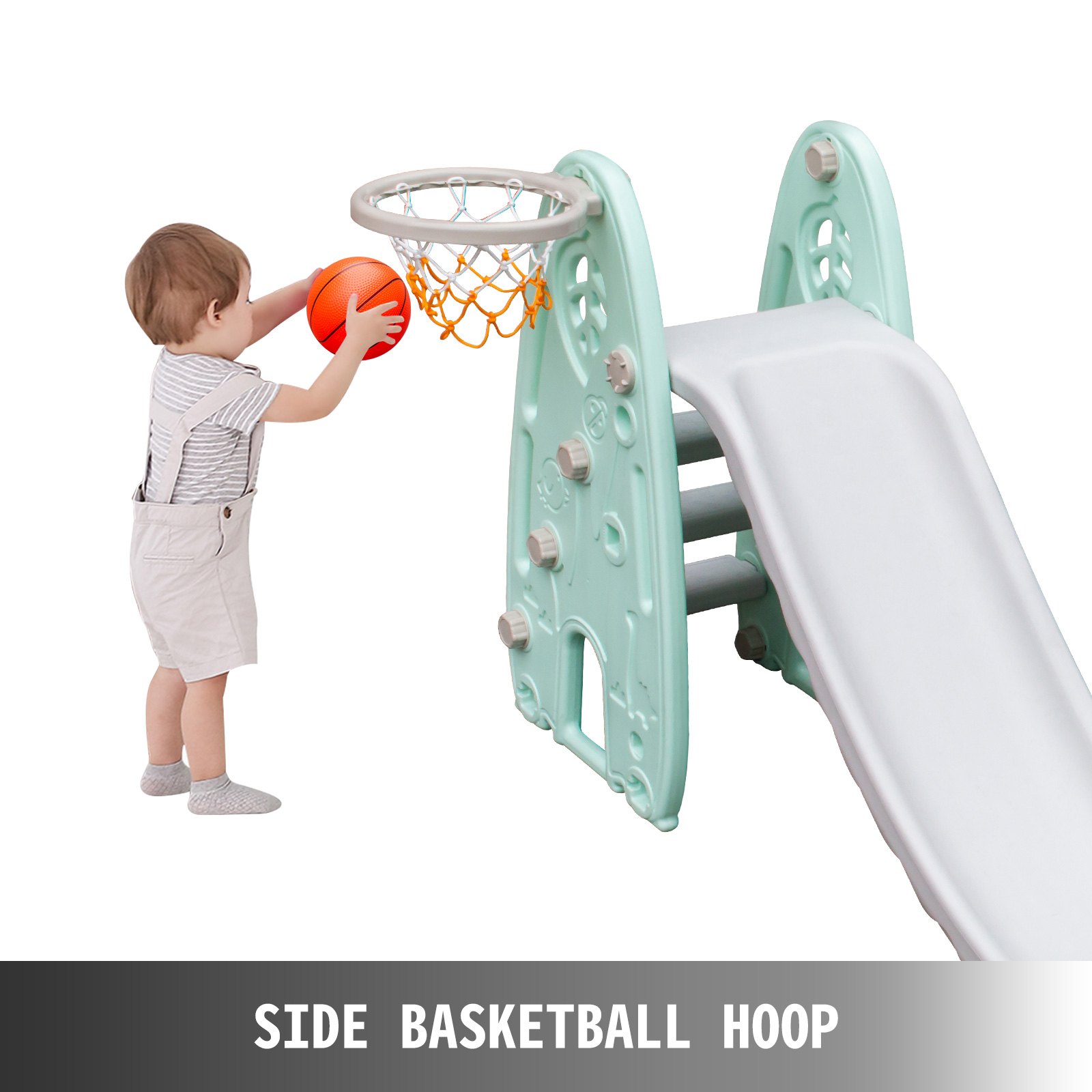 Scivolo Per Giardini Set Scivolo Altalena Per Bimbi + Piscina Di Palline Verde