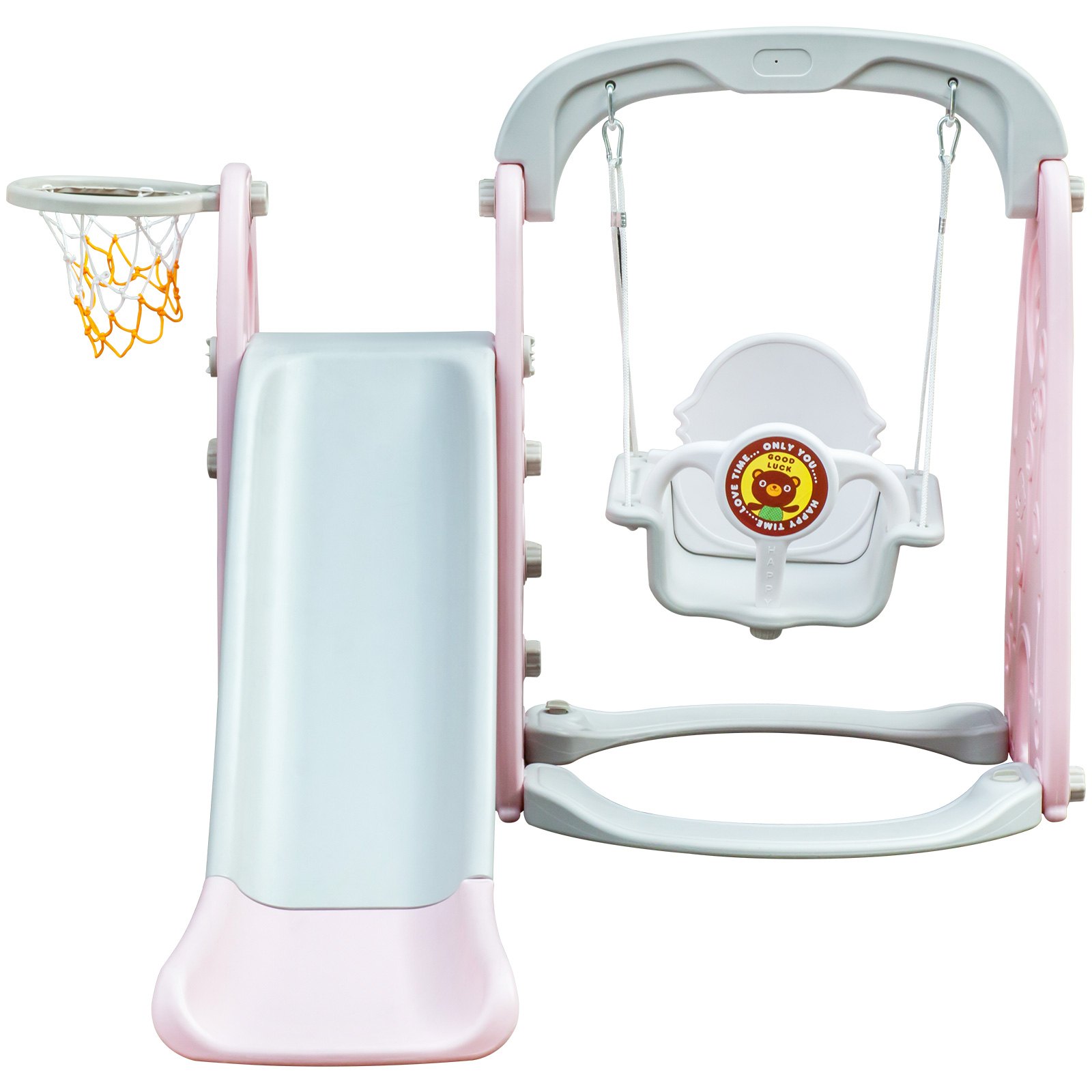 Scivolo Per Bambini Set Scivoloaltalenainterno+ Piscina Di Palline Colore Rosa