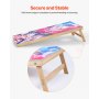 VEVOR Set di Gioco Cornhole Portatile da Tavolo, Tavole Pieghevole da Gioco, Tavola da Lancio Portatile in Legno Massello, Gioco Cornhole con 8 Sacchetti Fagioli e Borsa, 1255 x 600 x 302 mm