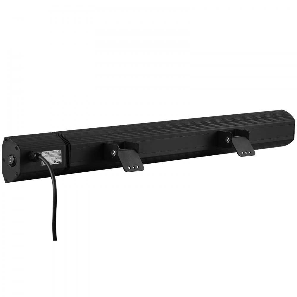 VEVOR Riscaldatore a Infrarossi 3000 W Riscaldatore Elettrico a Infrarossi per Ambienti con Telecomando, Protezione IP65 con 9 Velocità e Temporizzatore, per Portico, Cortile, Montaggio a Parete