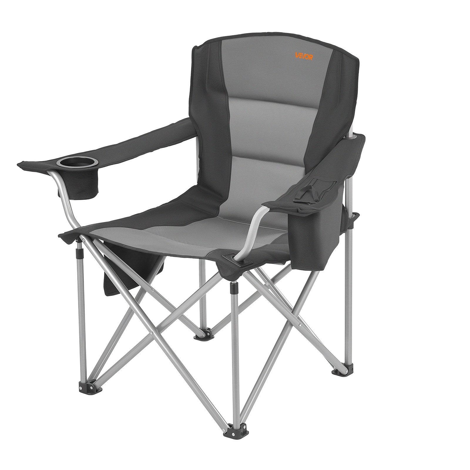 VEVOR Sedia da Campeggio Pieghevole Portatile Capacità Max. 158 kg con Supporto Portabottiglia in Tessuto Oxford, Sedia da Campeggio Esterno 980 x 630 x 990 mm per Campeggio Picnic Portatile 5,7 kg