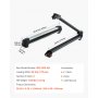 VEVOR Portasci e Snowboard, Portasci per Tetto Auto Scanalatura a T Porta 6 Paia di Sci o 2 Snowboard, 2 Supporti Universali in Alluminio per Portapacchi Auto con Serratura e Imbottitura in Gomma