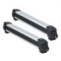 VEVOR Portasci e Snowboard, Portasci per Tetto Auto Scanalatura a T Porta 6 Paia di Sci o 2 Snowboard, 2 Supporti Universali in Alluminio per Portapacchi Auto con Serratura e Imbottitura in Gomma