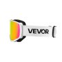 VEVOR Occhiali da Sci Maschera da Neve Revo Rivestimento Rosa Montatura OTG, Occhiali da Snowboard, TPU, Antiappannamento, Schiuma Strato Triplo, Maschera da Motoslitta, Motocross