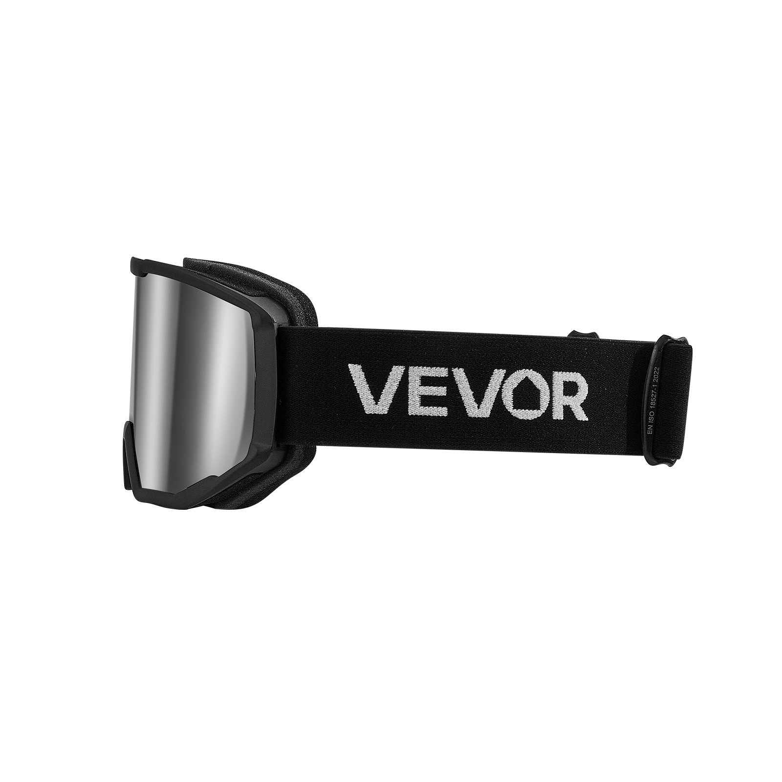 VEVOR Occhiali da Sci Maschera da Neve Revo Rivestimento Argento Montatura OTG, Occhiali da Snowboard, TPU, Antiappannamento, Schiuma Strato Triplo, Maschera da Motoslitta, Motocross