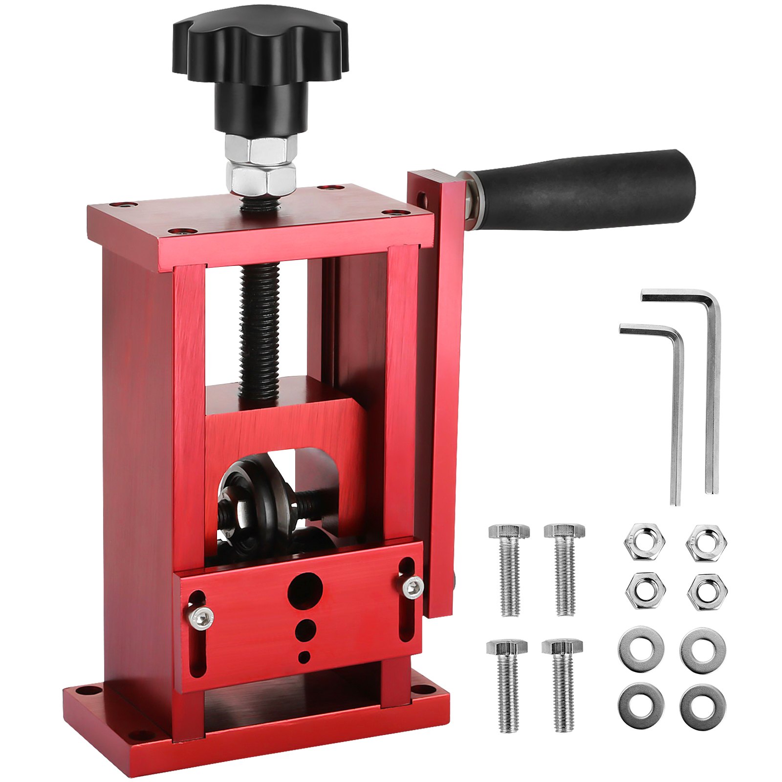 Cable stripping machine 170 x 80 x 160 mm, cable stripping machine for 1.5 mm ~ 20 mm cables, red, 3.5 kg, cable peeling machine