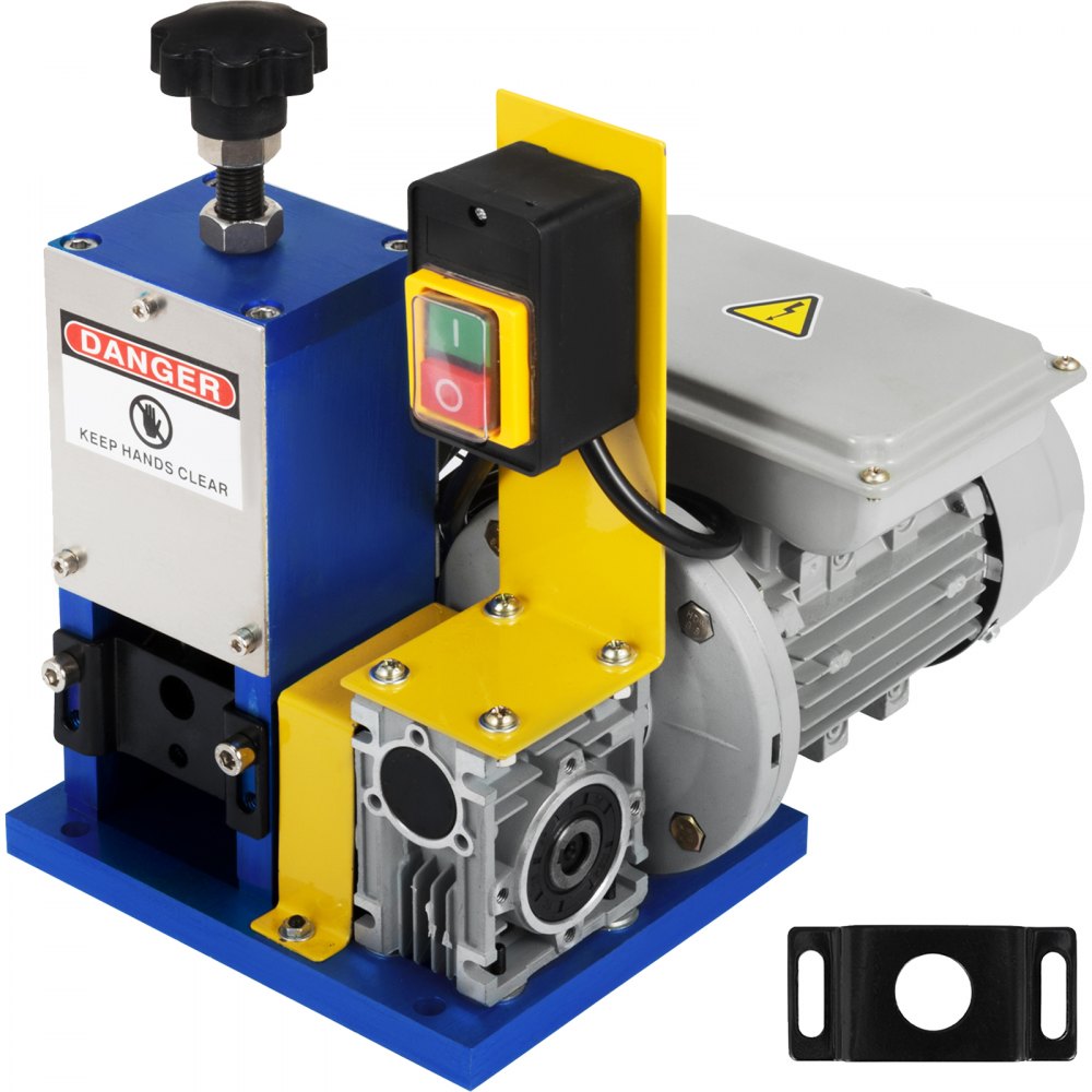 VEVOR Macchina Spelafili Elettrica Portatile, 60 piedi/min Potenza 1/4 HP/180 W Macchina di Spogliatura Monofase, Utilizzato nel Produttore di Cavi/Fili per Rimuovere L'Isolamento in Plastica e Gomma