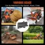 VEVOR Piastra di Montaggio Universale per Minipala a 3 Punti, Attacco Rapido Piastra Fissaggio, Adattatore per Caricatore in Acciaio, per Caricatore Trattori Deere, Kubota, Bobcat, Mahindra, 9,5 mm