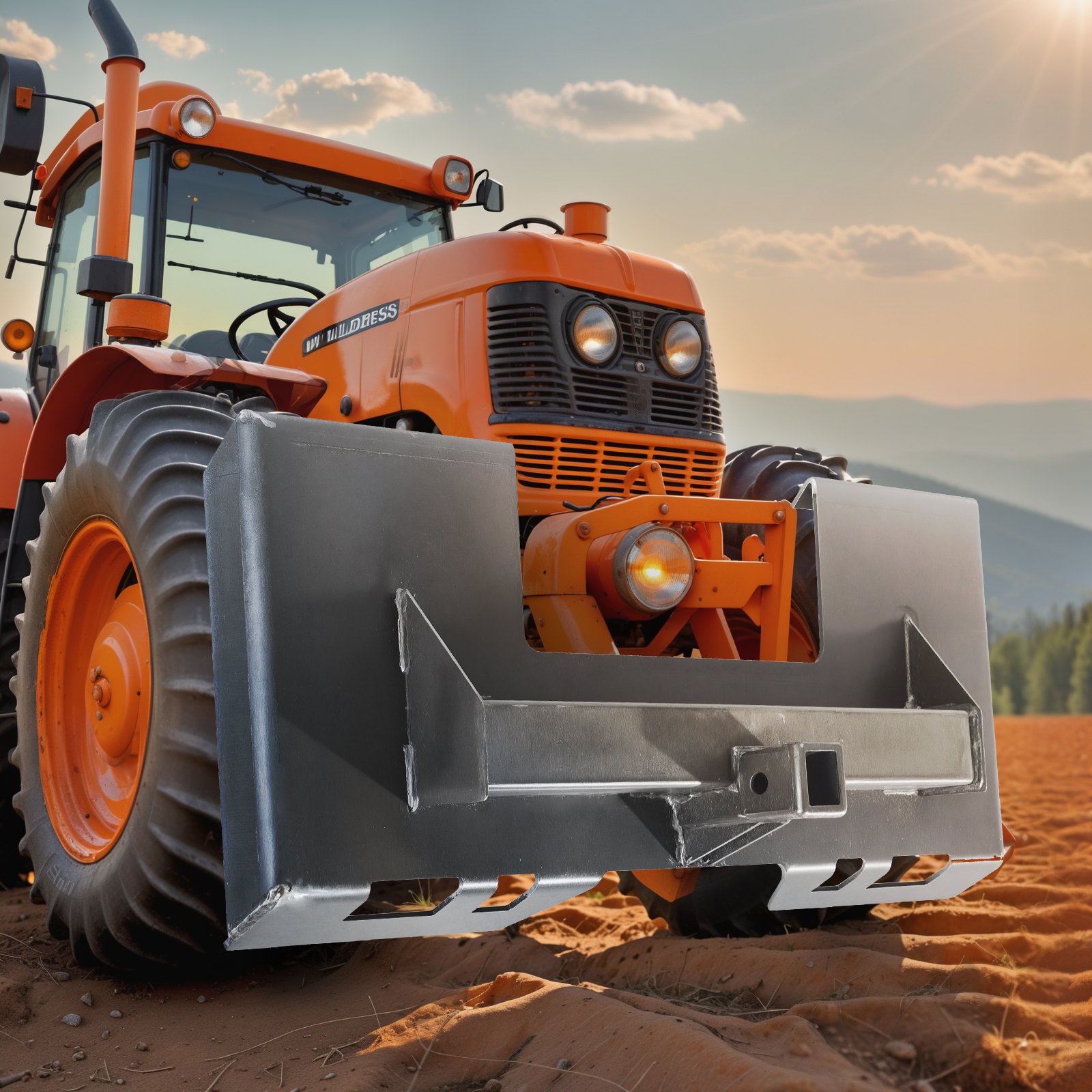 VEVOR Piastra di Attacco per Minipala 6,4 mm, Piastra di Montaggio per Minipala, Piastra di Caricamento ad Attacco Rapido, con Ricevitore 58 mm per Minipale e Trattori Deere, Kubota, Bobcat, Mahindra