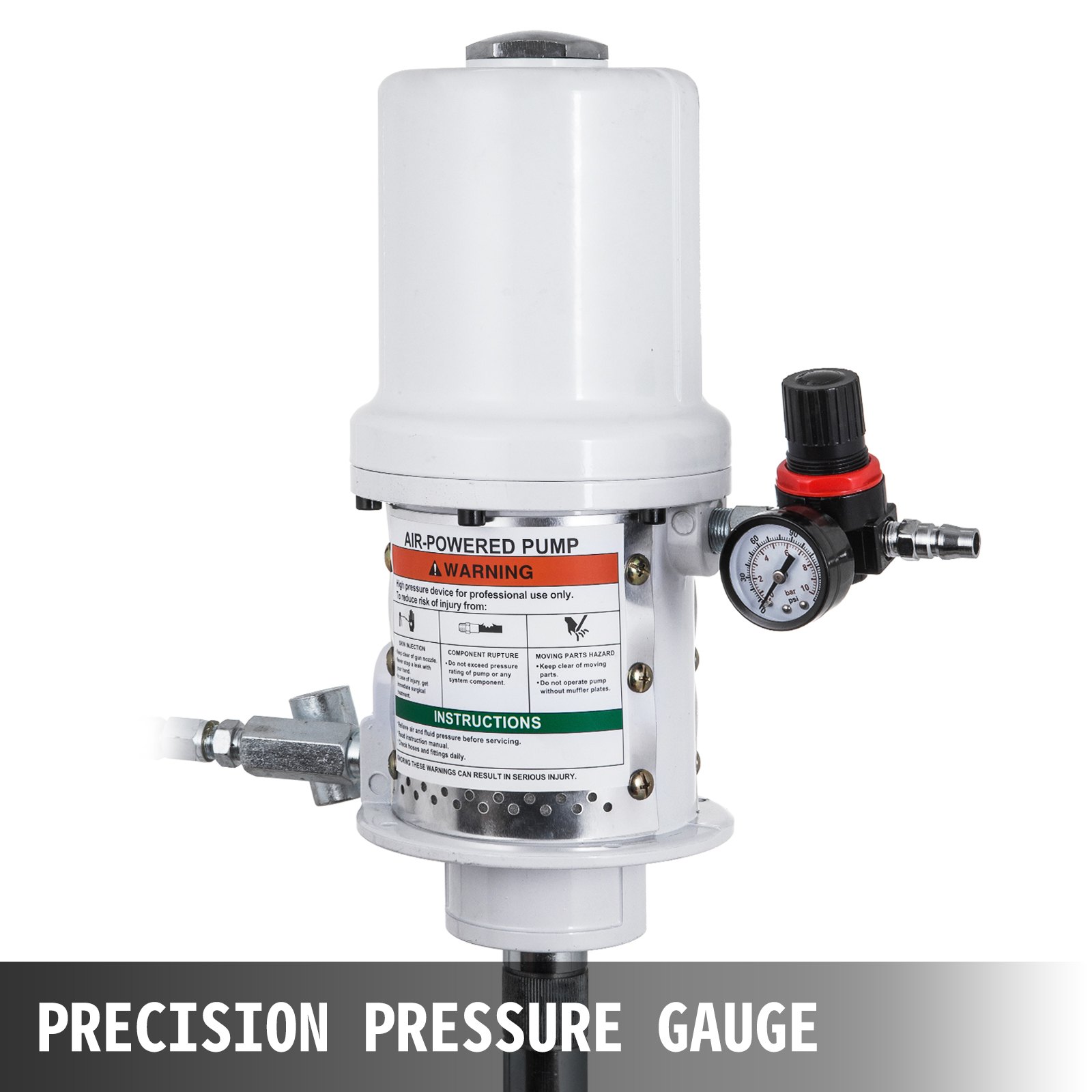 Lubrificatore Pompa Grasso Lubrificante 50 Galloni Trator Bianco 30-50 Mpa