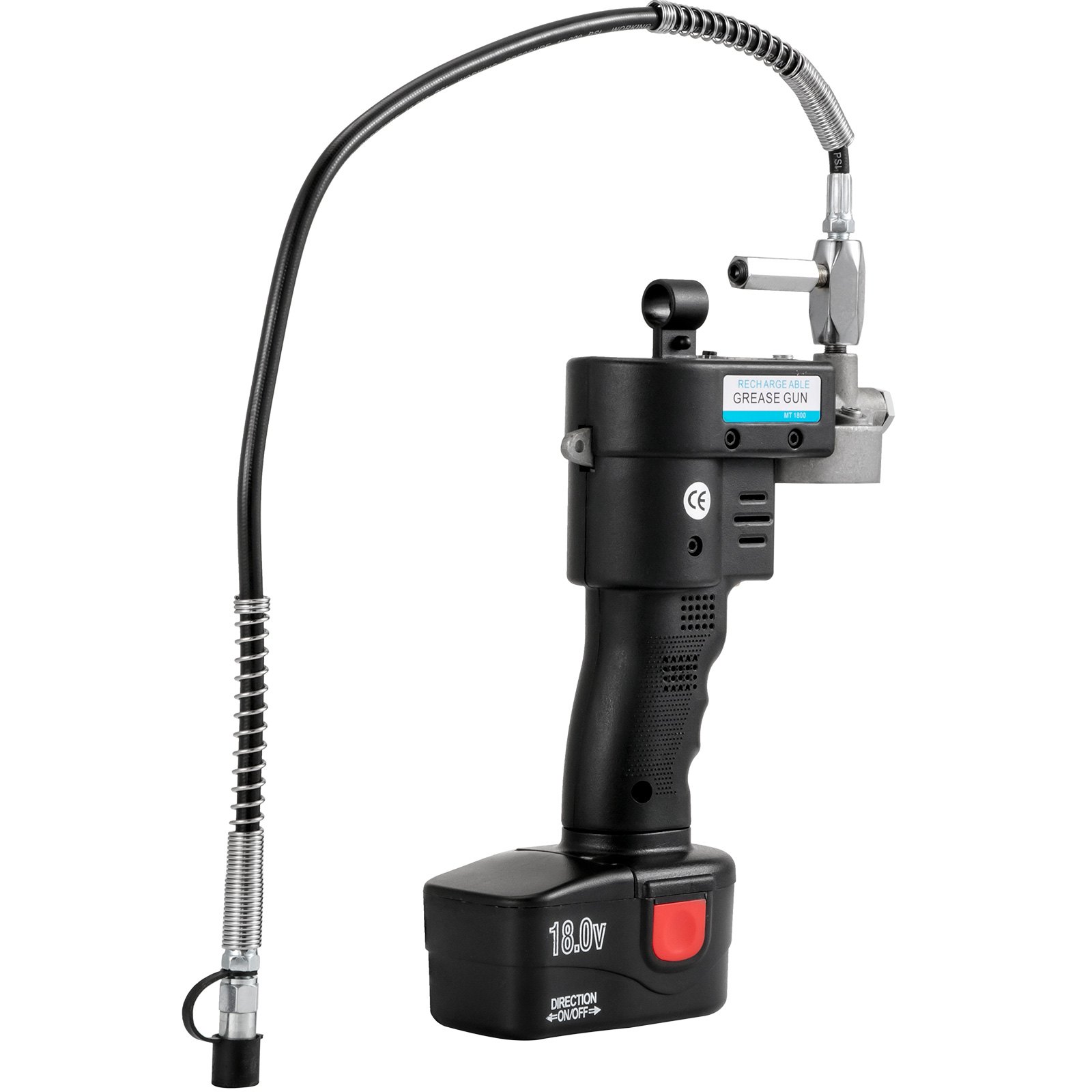 VEVOR 500G Pistola per Grasso 18V  Ingrassatore a Pistola Ingrassatore a Siringa a Batteria 4A Pistola per Grasso Senza Filo
