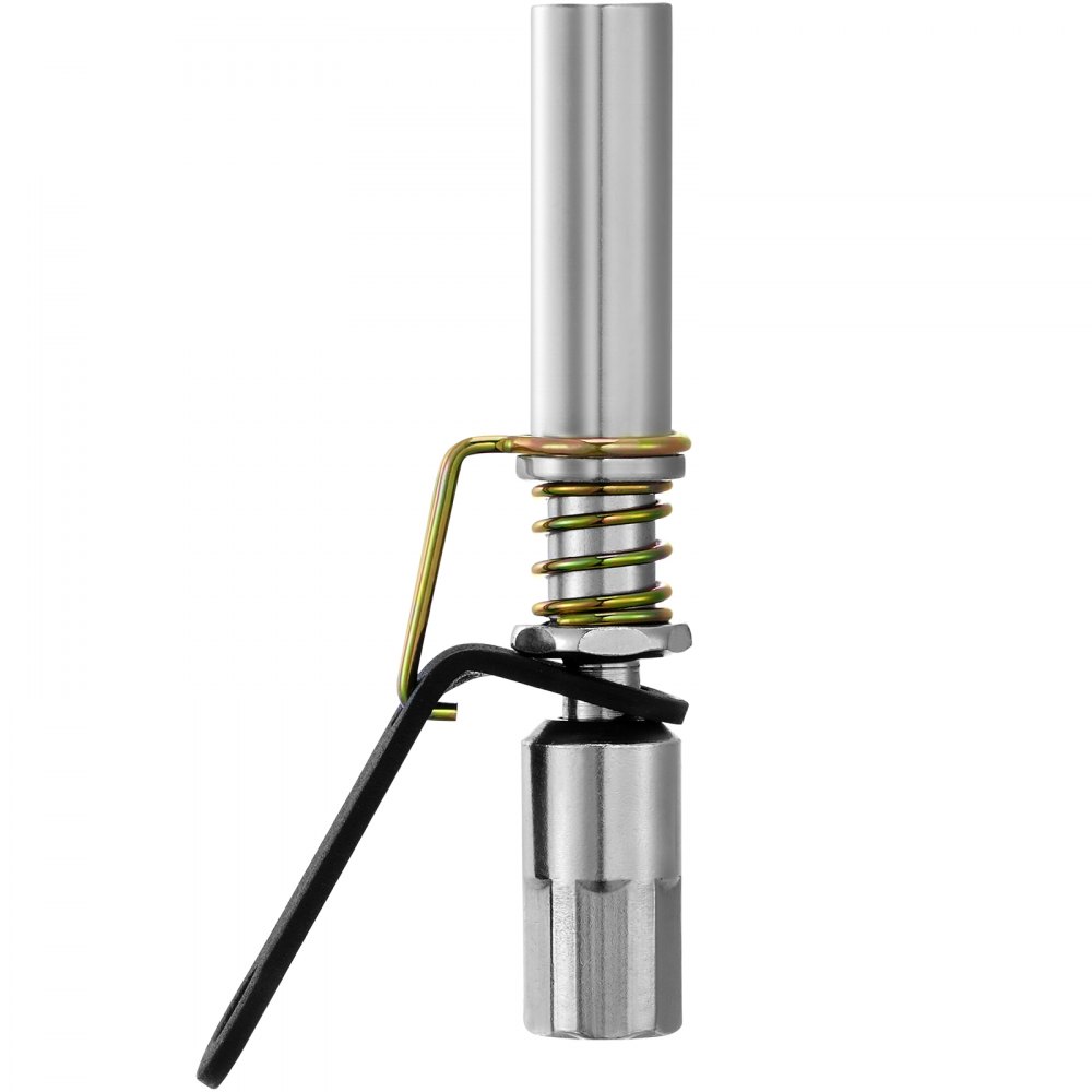 VEVOR Accoppiatore per Pistola per Grasso 2 Pezzi, Alta Pressione 10000 PSI, Bloccaggio a 6 Ganasce, Pulitore per Tubo/Raccordi Zerk, Compatibile Raccordi NPT da 1/8" per Automobili
