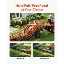 VEVOR Rimorchio da Giardino Carrello Ribaltabile per Tosaerba Carico max. 725kg