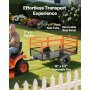 VEVOR Rimorchio da Giardino per Rimorchio per ATV UTV, Carrello Ribaltabile in Acciaio Pannello Posteriore Rimovibile, Carrello da Giardino per Trasporto per Tosaerba Carico max. 840 kg