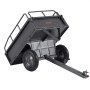 VEVOR Rimorchio da Giardino per Rimorchio per ATV UTV, Carrello Ribaltabile in Acciaio Pannello Posteriore Rimovibile, Carrello da Giardino per Trasporto per Tosaerba Carico max. 227 kg