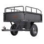 VEVOR Rimorchio da Giardino per Rimorchio per ATV UTV, Carrello Ribaltabile in Acciaio Pannello Posteriore Rimovibile, Carrello da Giardino per Trasporto per Tosaerba Carico max. 227 kg