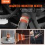 VEVOR Riscaldatore a Induzione Magnetica Riscaldatore a Induzione Portatile 1kW