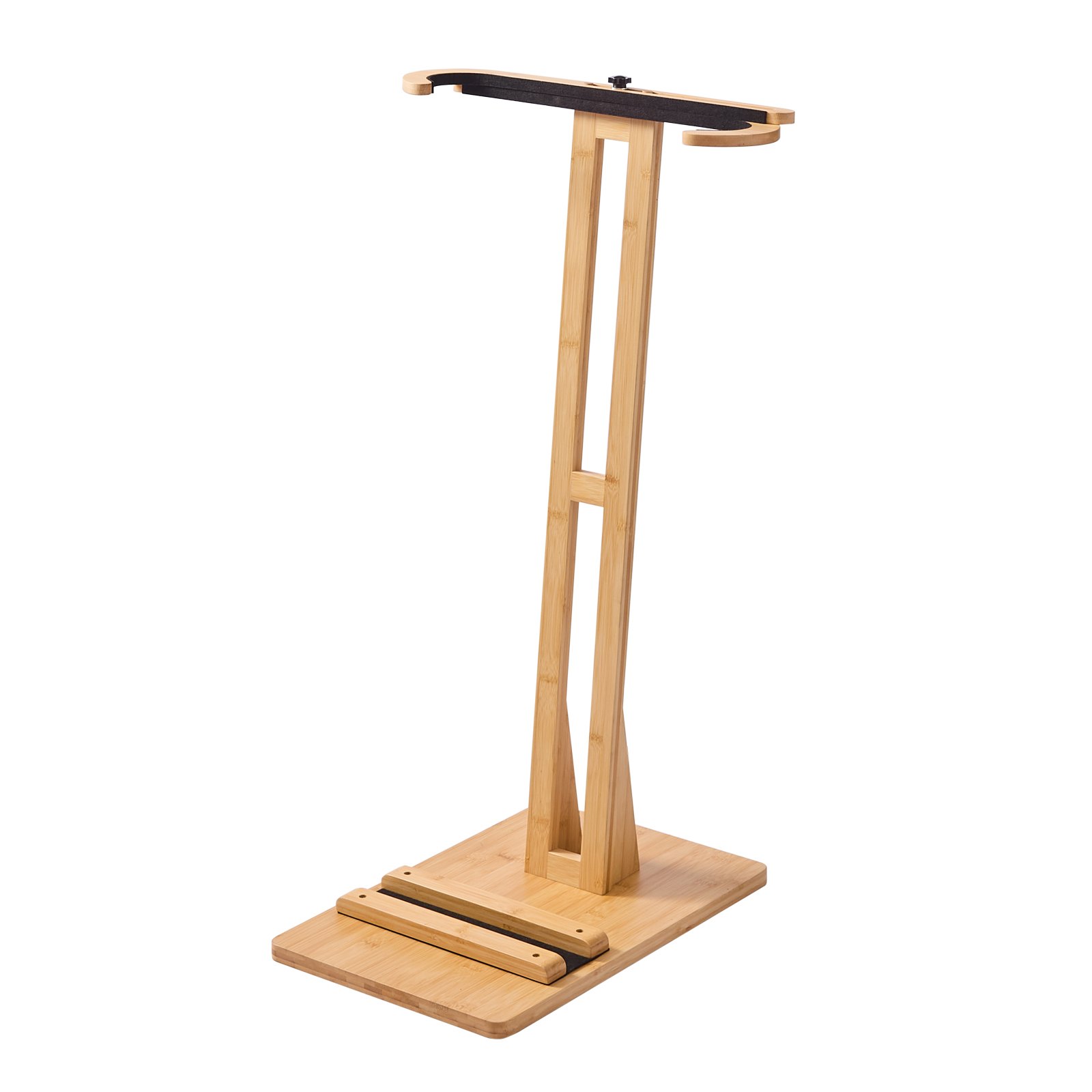 VEVOR Supporto Verticale per Tavole da Surf, Supporto per Tavole da Surf in Legno Regolabile 370-665 mm per Riporre ed Esporre, Organizzatore Indipendente con Imbottitura in Sughero per Wakeboard