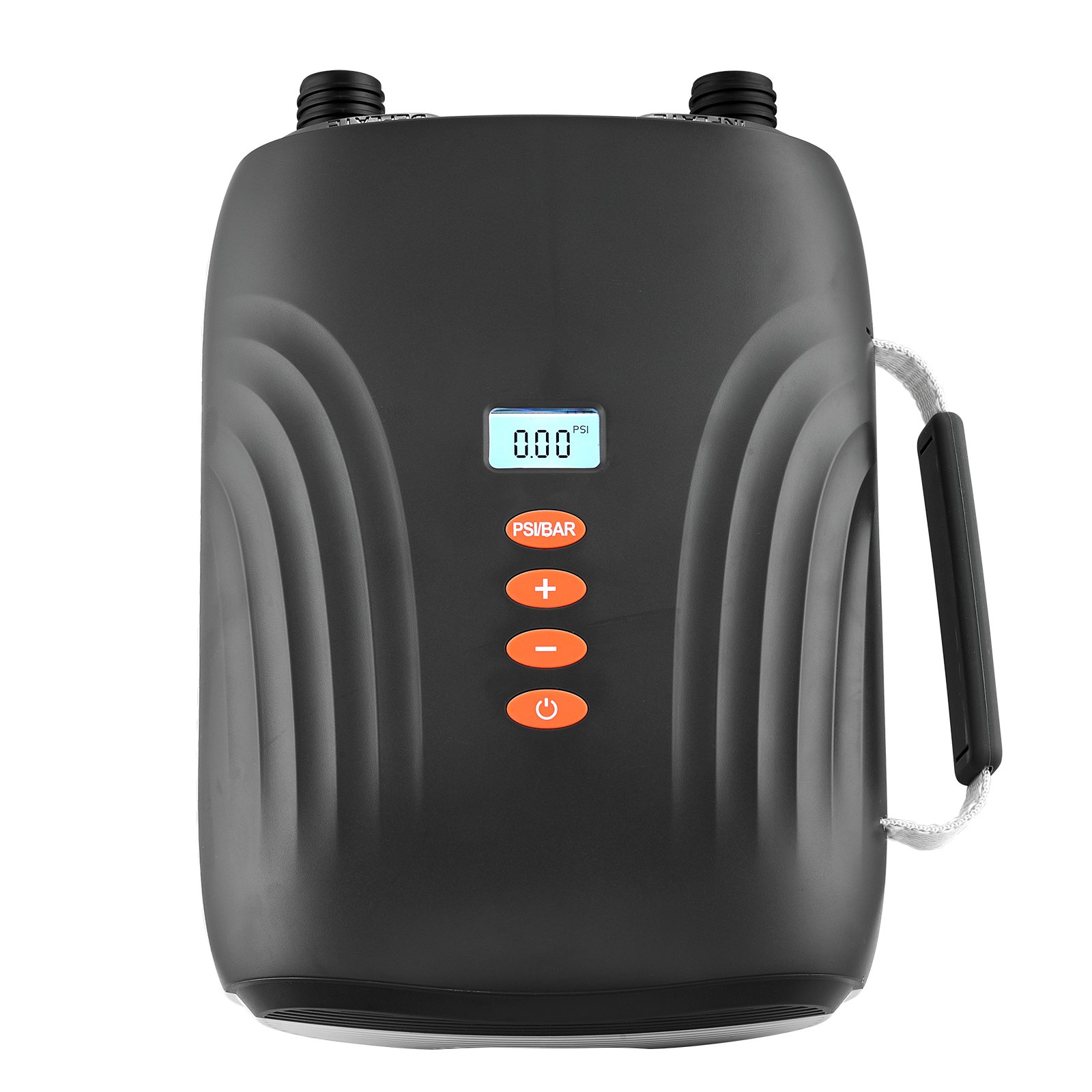 VEVOR Pompa per Sup, a Batteria Ricaricabile, Pompa d'Aria Portatile per SUP a Doppio Stadio di Gonfiaggio e Sgonfiaggio, con Funzione di Spegnimento Automatico e Connettore per Auto a 12 V CC