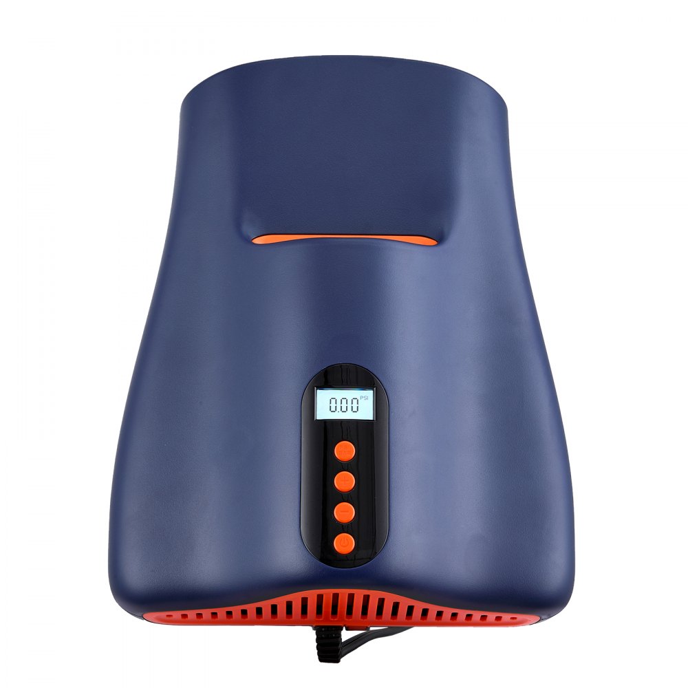 VEVOR Pompa per SUP ad Alta Pressione, Pompa ad Aria SUP a Doppio Stadio con Funzione di Spegnimento Automatico e Connettore per Auto a 12 V CC Ideale per Paddle Board Gonfiabili e Materassini