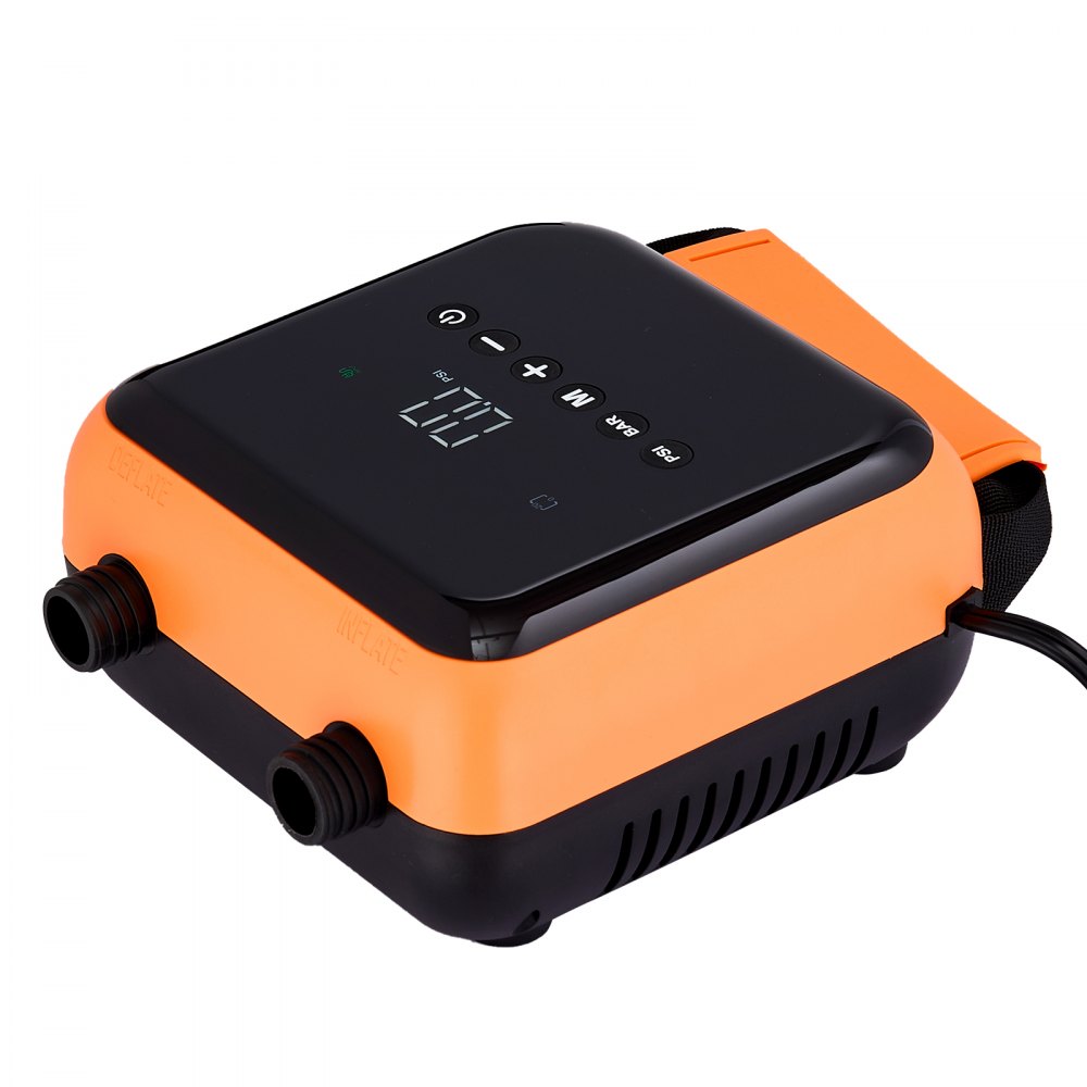 VEVOR Pompa per SUP ad Alta Pressione, Pompa ad Aria SUP a Doppio Stadio con Funzione di Spegnimento Automatico e Connettore per Auto a 12 V CC Ideale per Paddle Board Gonfiabili, Tende e Materassini