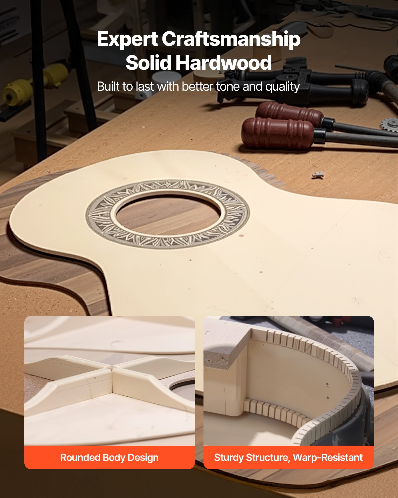 VEVOR Chitarra Classica, 780 mm, in Legno per Principianti, con Corde in Nylon, Custodia Morbida, Tracolla, Accordatore, Corde Extra, Plettri, Capotasto, Tiglio, per Adolescenti, Adulti, Blu