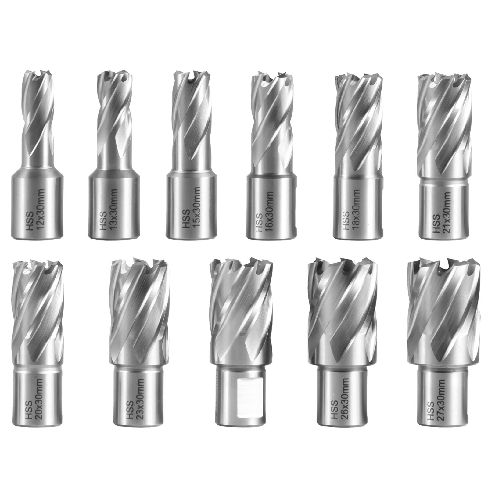 VEVOR Trapano Magnetico Elettrico 1100W, 12000N Carotatrice Magnetica con 12 Punte Portatile, Trapano Industriale Elettromagnetico con Massima Foratura 40 mm e Profondità 150 mm per Uso Industriale